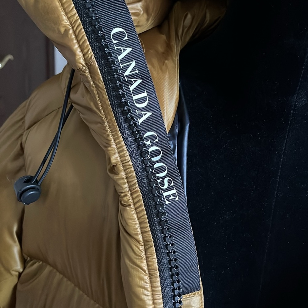 Canada Goose crofton power 750 fill puff jacket water resistant jacket, gold - Picture 10 of 16